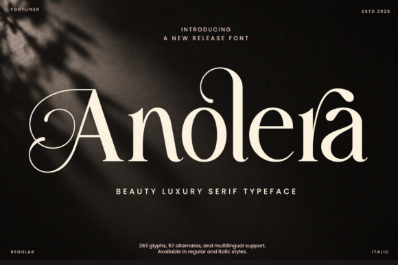 Anolera Font: Elevating Digital Campaigns with Luxury Serif Typography