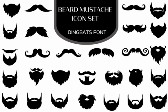 Beard Mustache Icon Set: A Dapper Dingbat Font Review