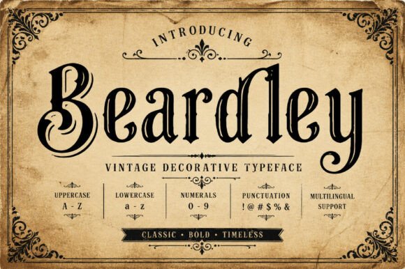 Beardley Font Review: Editorial Elegance and Vintage Charm