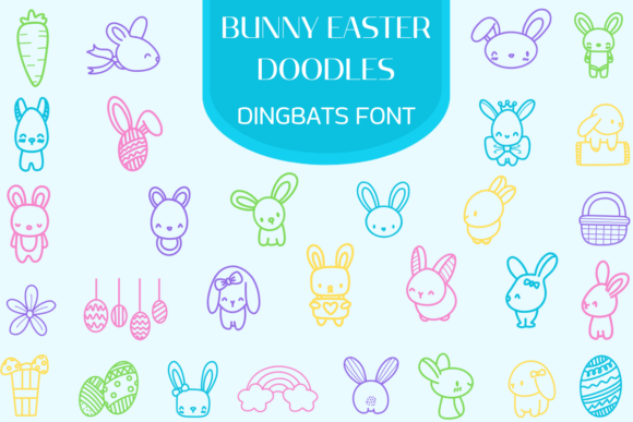 Bunny Easter Doodles Font: A Playful Touch for Festive Web Design