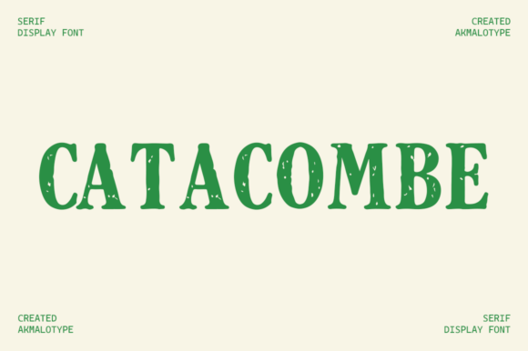 Catacombe Font: Timeless Serif Style for Scroll-Stopping Marketing