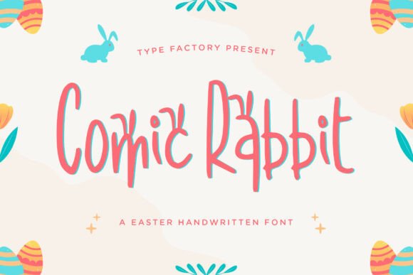 Comic Rabbit Font for Playful Editorial Design