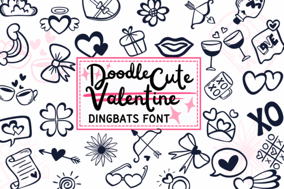 Doodle Cute Valentine Font for Brand Identity Design