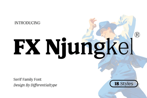 FX Njungkel: A Vintage Serif Font for Handmade Labels, Invitations, and Shop Branding