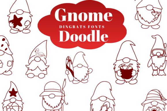 Gnome Doodle: Sketch-Style Dingbats Font Guide