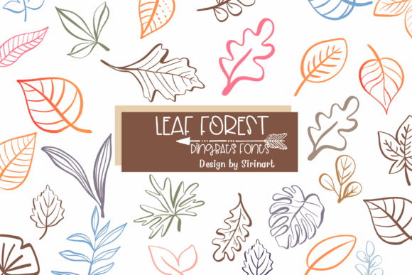 Leaf Forest Font: Botanical Dingbats for Editorial Design