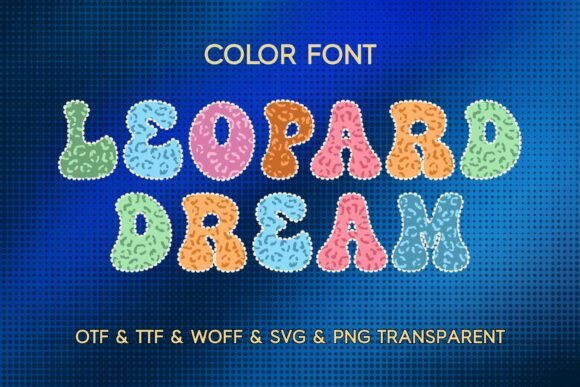 Leopard Dream Font: Playful Color Typography for Campaigns