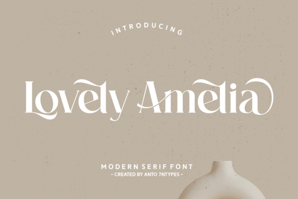 Lovely Amelia: A Whimsical Serif Font for Crafters & Makers