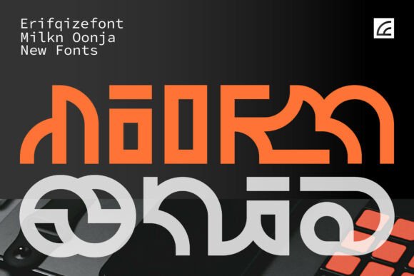 Milkn Oonja: A Bold, Futuristic Font for Handmade Labels and Decorative Designs