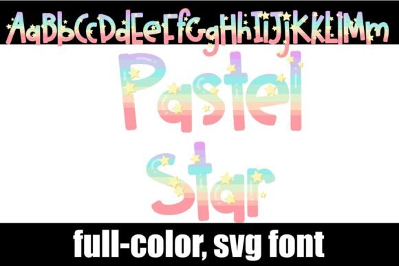 Pastel Star: A Dreamy Color Font for Editorial Magic