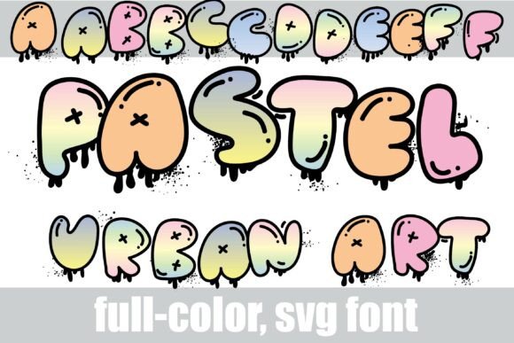 Pastel Urban Art: A Color Font That Elevates Your Brand’s Street Style