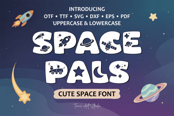 Space Pals Font: Whimsical Branding for Small Business