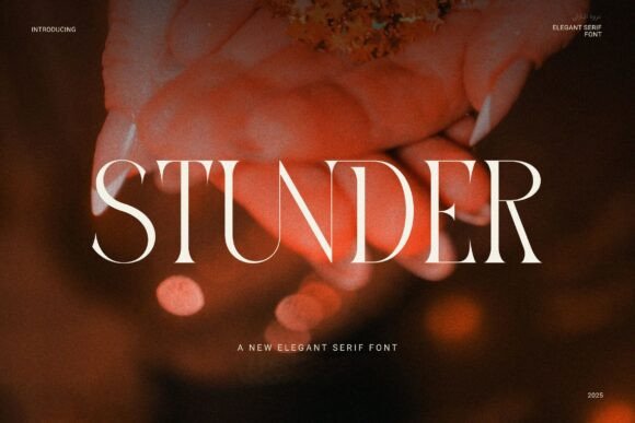 Stunder: A Modern Serif Font for Luxury Branding and Campaign Clarity