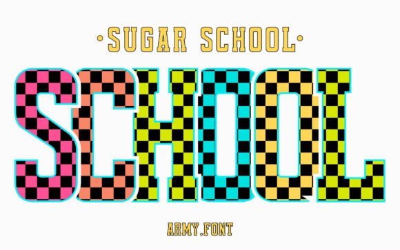 Sugar School Black Font for Playful Small Business Branding