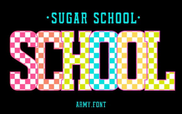 Sugar School Font: Playful Geometry for Editorial Design
