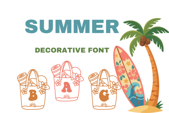 Summer Bag Font for Seasonal Campaign Visuals