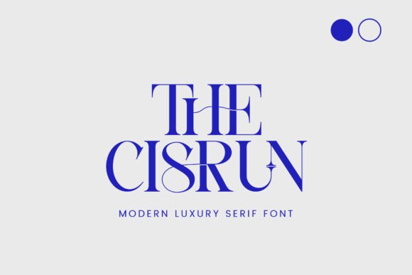 The Cisrun: A Modern Luxury Serif Font for Business Branding