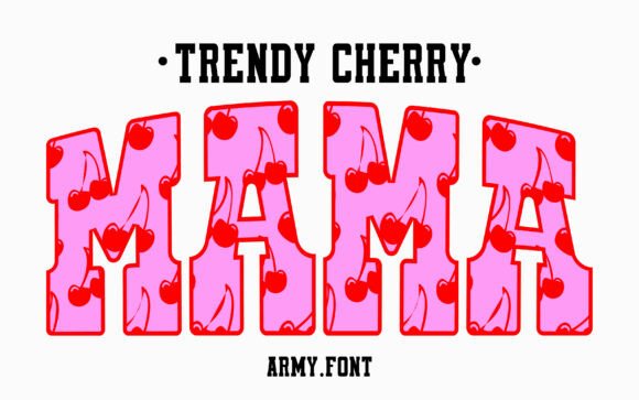 Trendy Pop Cherry Font for 90s Marketing Visuals